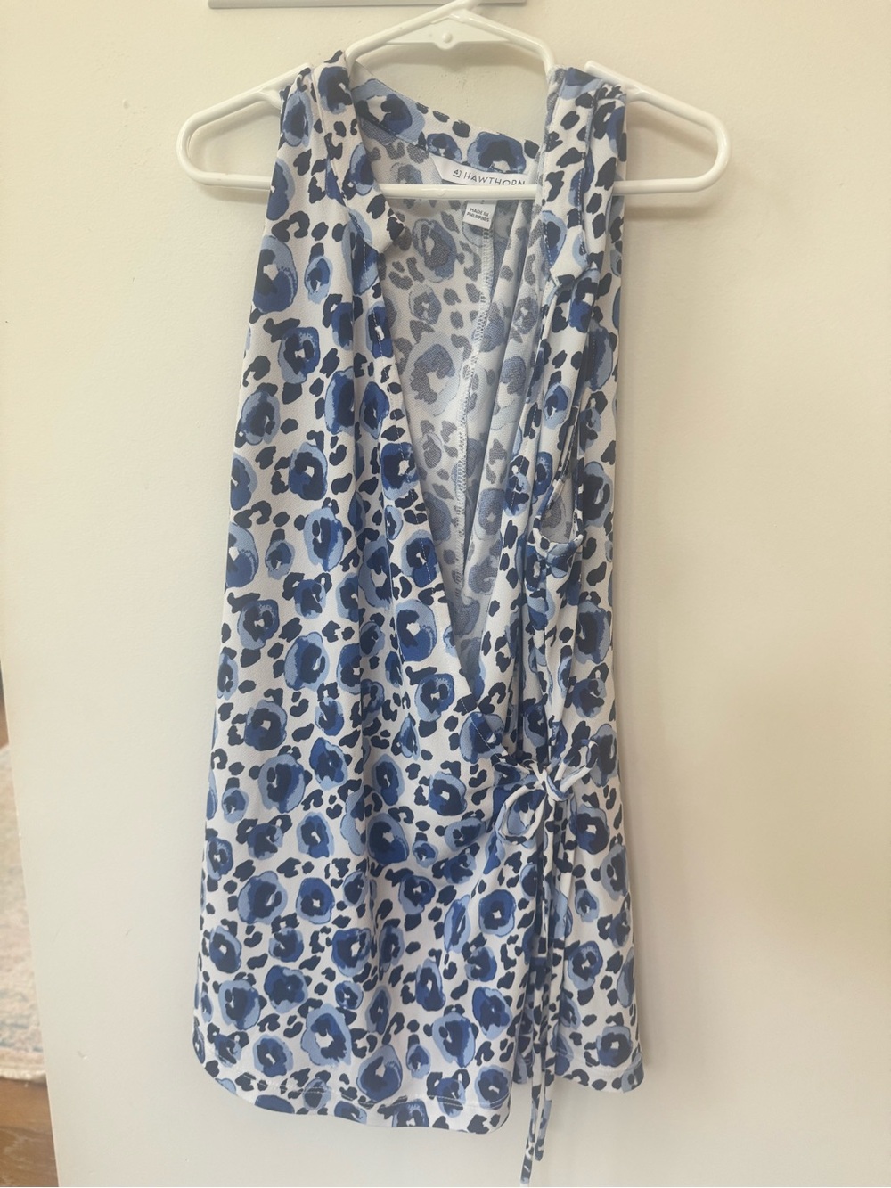 41 Hawthorn Blue Leopard Print Tank Top